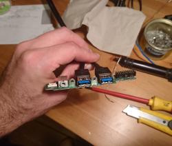 glued and soldered